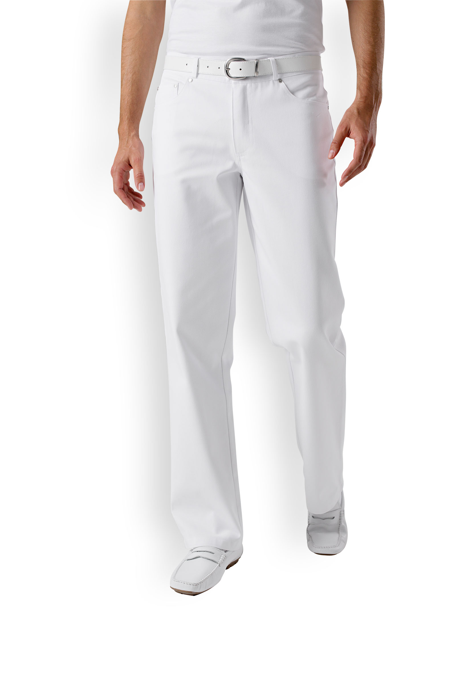 Miesten työhousut, valkoiset - Image 2