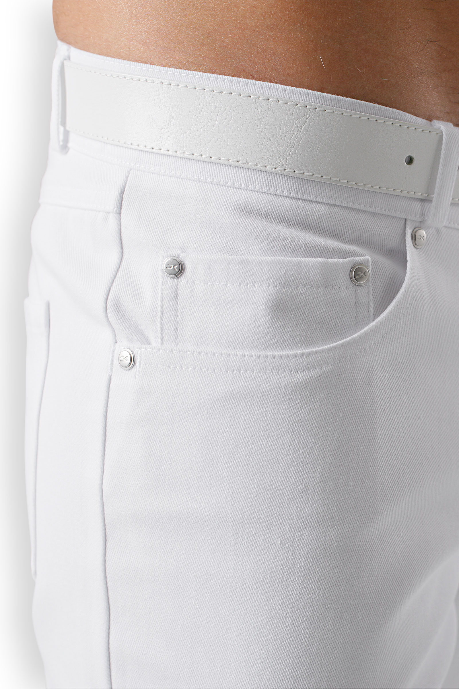 Miesten työhousut, valkoiset - Image 3