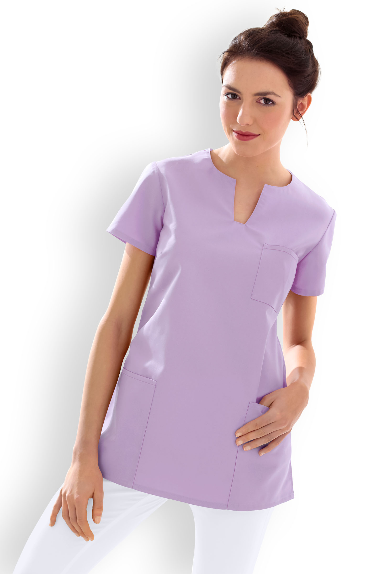 Naisten työtakki, vaalea liila