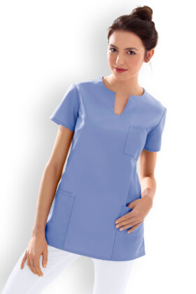 Naisten työtakki, jäänsininen