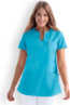 Naisten työtakki, turkoosinsininen