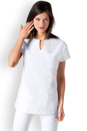 Naisten työtakki, valkoinen