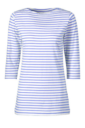 Raidallinen paita, sininen-valkoinen, strech