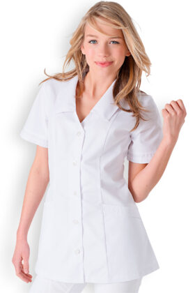 Naisten työtakki, valkoinen