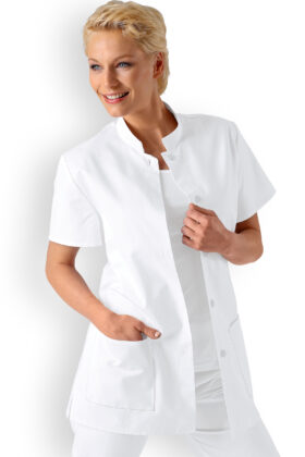 Naisten työtakki, valkoinen, 100% puuvilla
