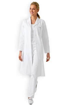Naisten työtakki, valkoinen