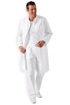 Miesten työtakki, valkoinen, 100% puuvilla