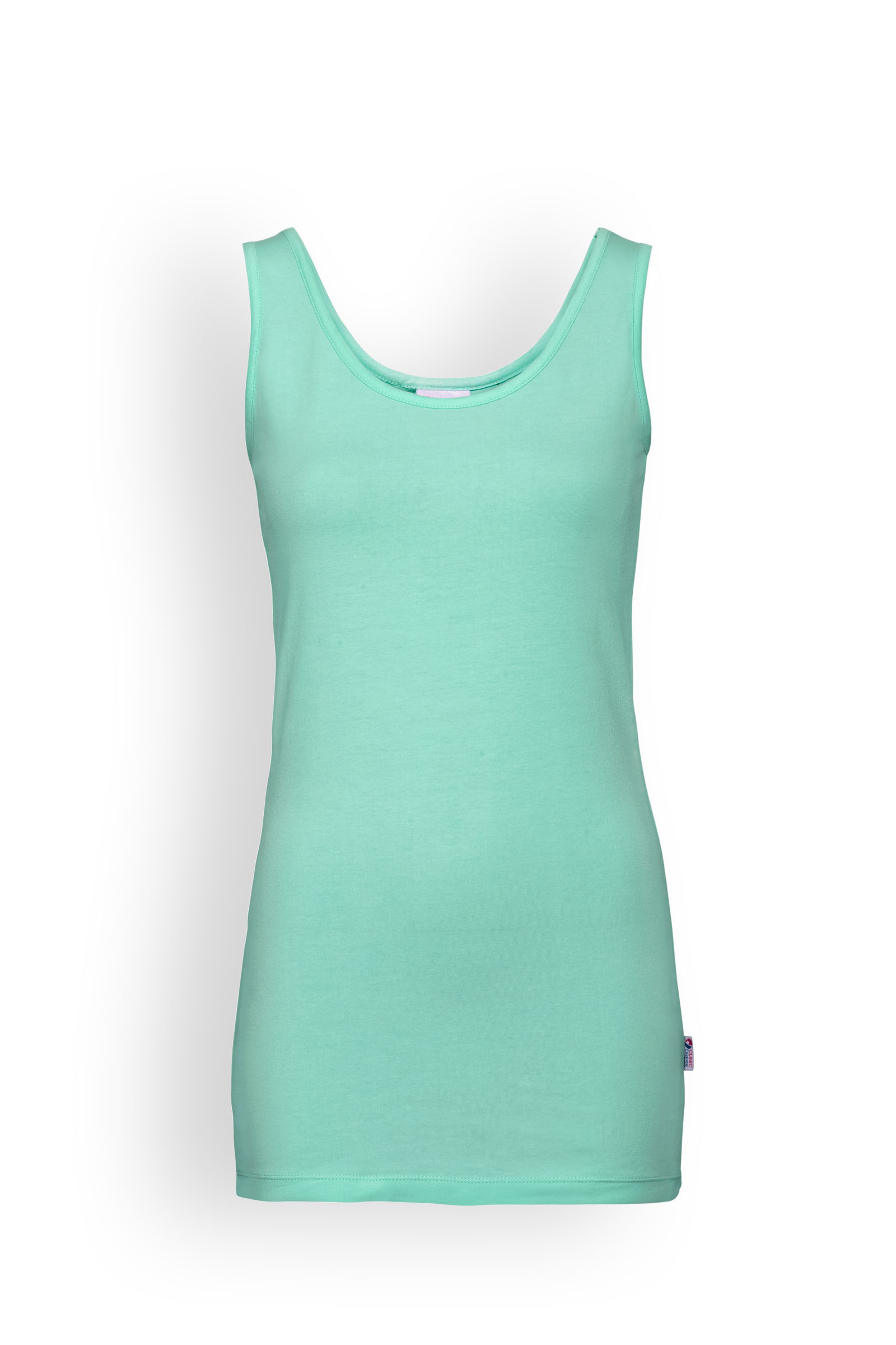 Naisten pitkä toppi, merenvihreä - Image 2