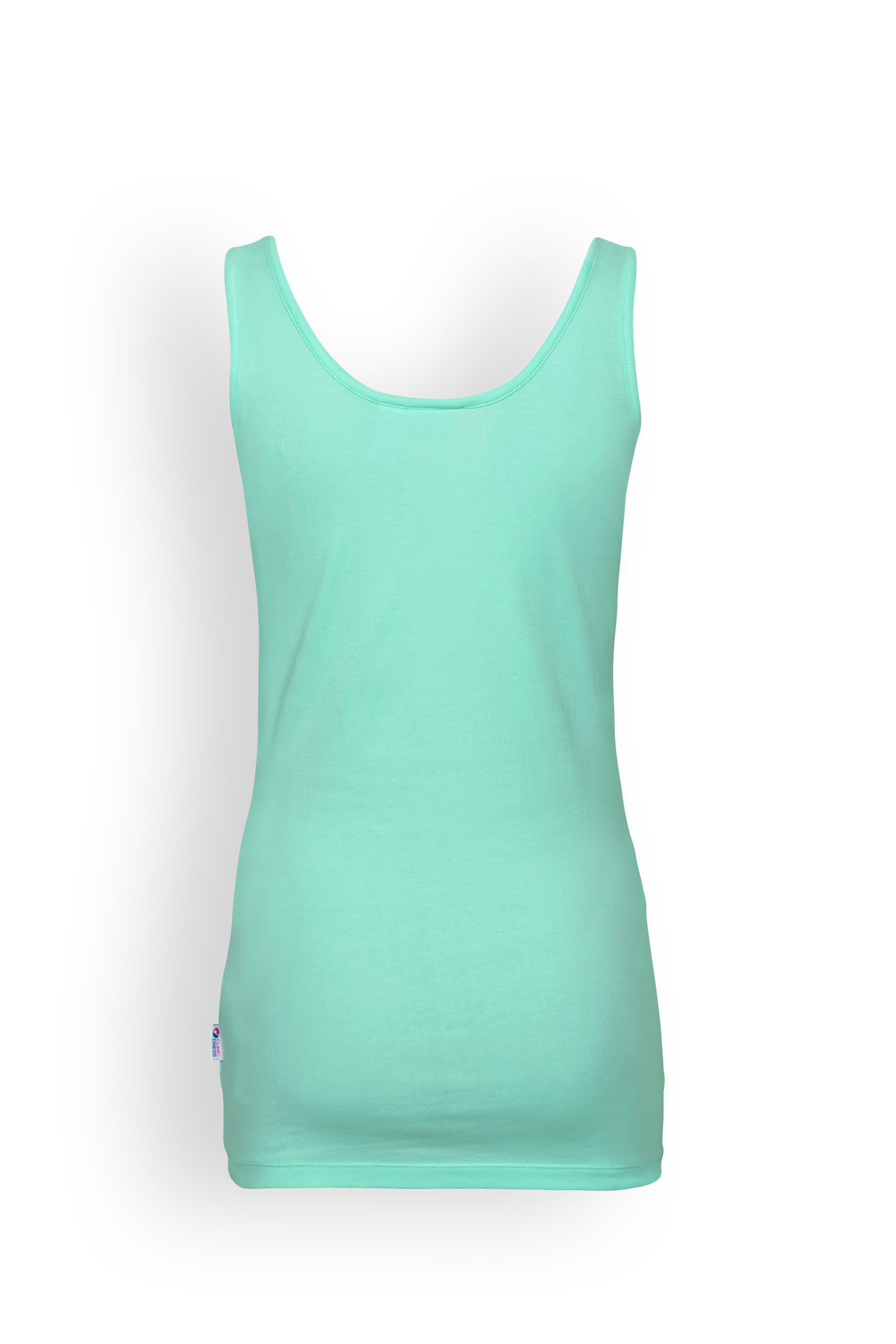 Naisten pitkä toppi, merenvihreä - Image 3