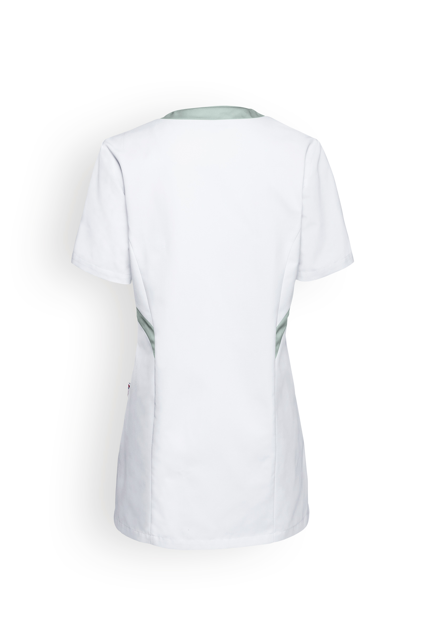 Naisten työtakki, valkoinen-harmaa - Image 3