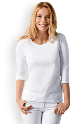 Naisten paita, valkoinen, stretch