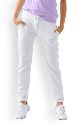 Naisten chinot, valkoiset