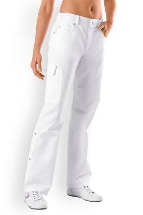 Työhousut, valkoiset, unisex