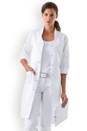 Naisten työtakki, valkoinen