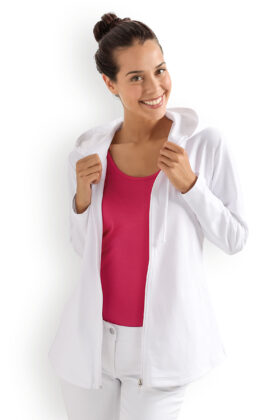 Naisten huppari, valkoinen