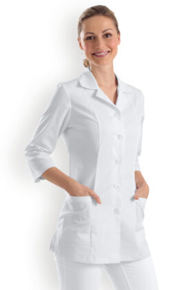 Naisten työtakki, valkoinen