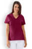 Naisten työtakki, v-kaulus, bordoo punainen
