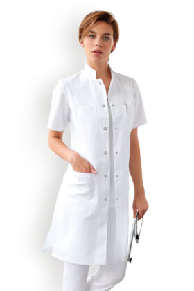 Naisten työtakki, valkoinen