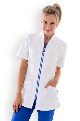 Naisten työtakki, värillinen vetoketju