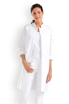 Naisten työtakki, valkoinen