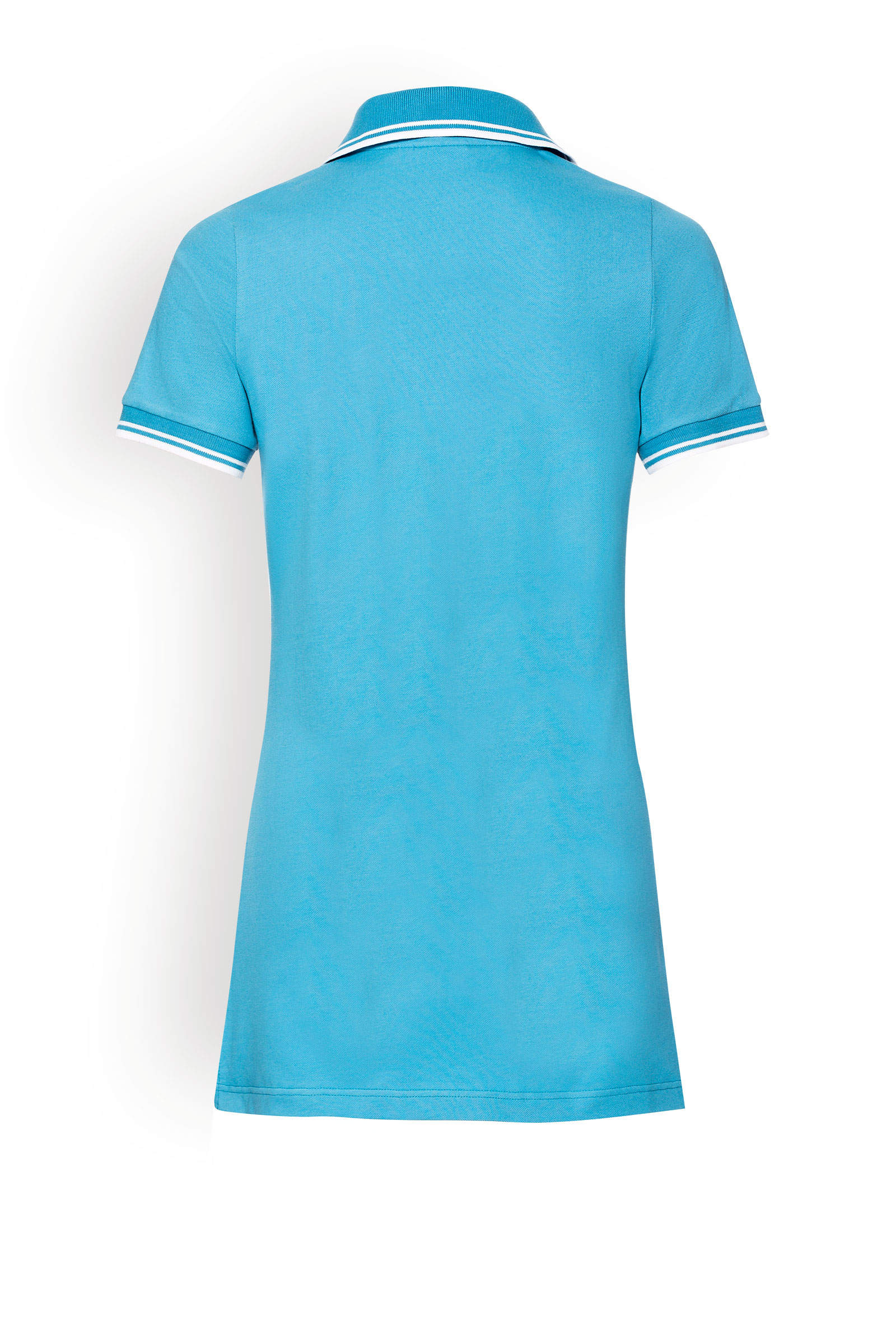 Naisten pitkä paita, turkoosi-valkoinen - Image 3