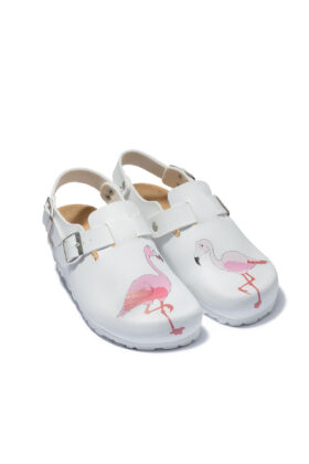 Naisten työkengät, flamingo