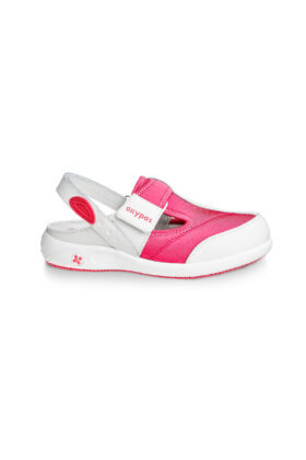 Naisten työkengät Oxypas, valkoinen-pinkki