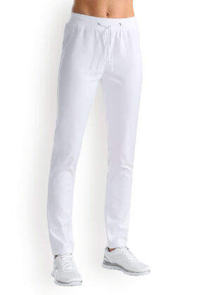 Naisten leggingsit, vyötärönauha, valkoinen