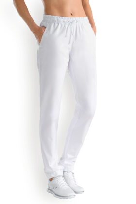 Naisten työhousut, valkoiset