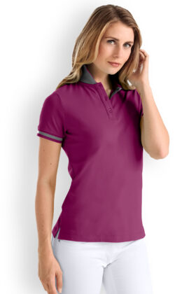 Naisten paita, marjanpunainen-tummanharmaa