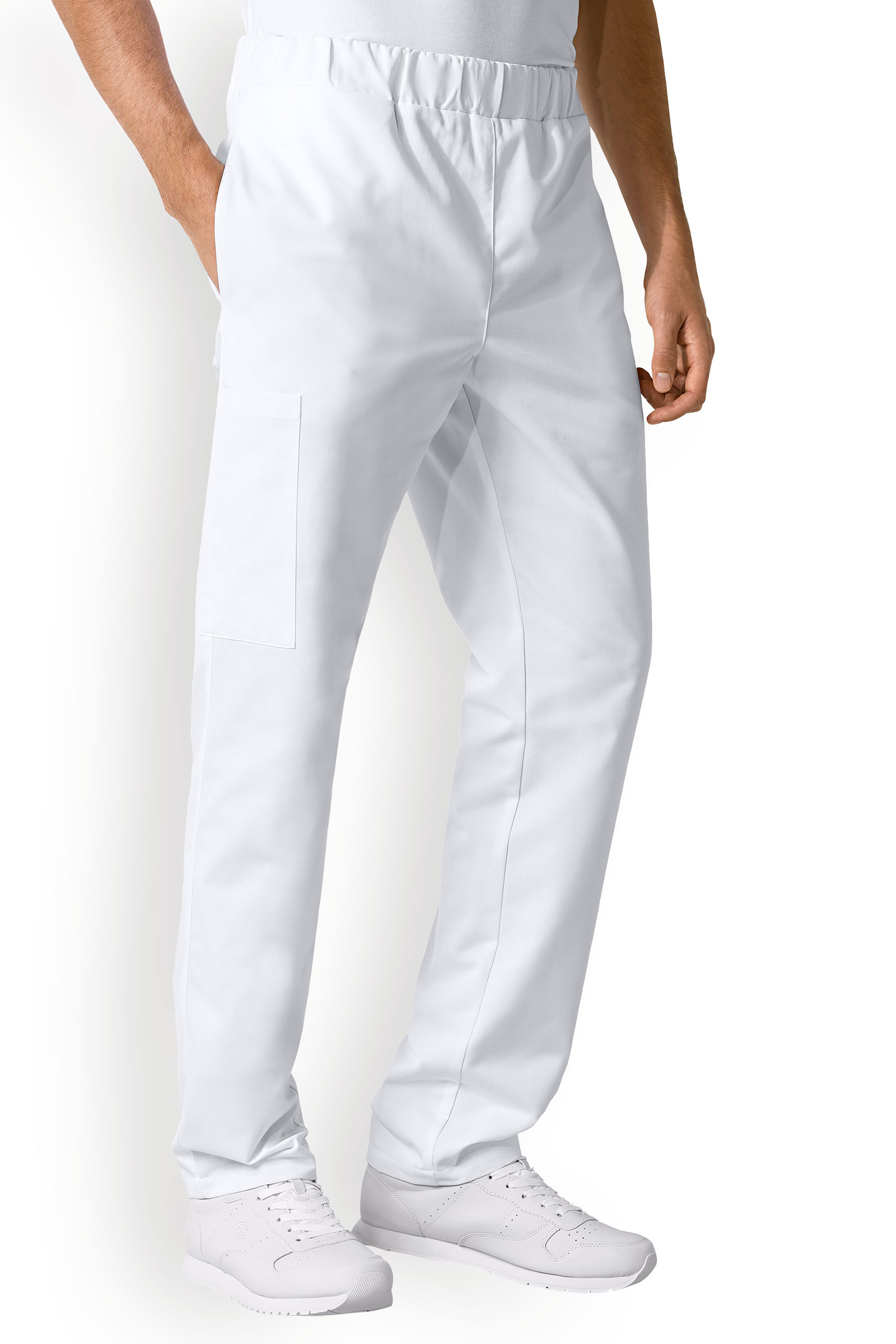 Miesten työhousut, valkoiset