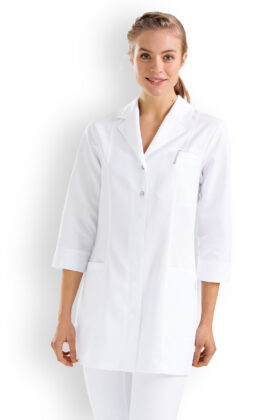 Naisten työtakki, valkoinen