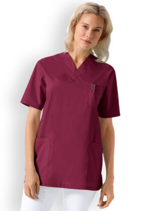 Työtakki, unisex, bordoo punainen