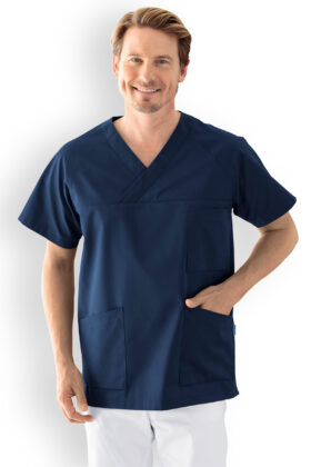 Työtakki, raglanhihat, tummansininen, unisex