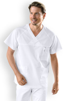 Työtakki, raglanhihat, valkoinen, unisex