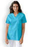 Naisten työtakki, turkoosinsininen