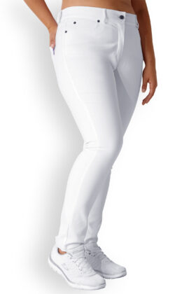 Työhousut, kapea-malli kurvikkaille, valkoiset