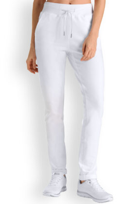 Naisten collegehousut, valkoiset