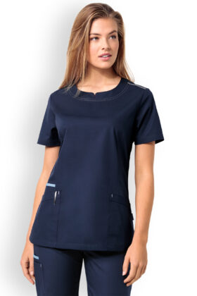 Naisten työtakki, tummansininen-tavaansininen