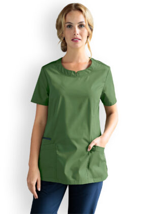 Naisten työtakki, vihreä, stretch
