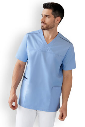 Työtakki, taivaansininen-tummansininen, unisex