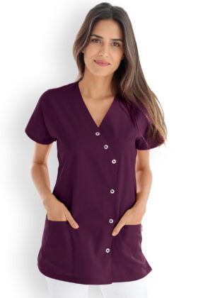 Työtakki, kietaisumalli, luumu