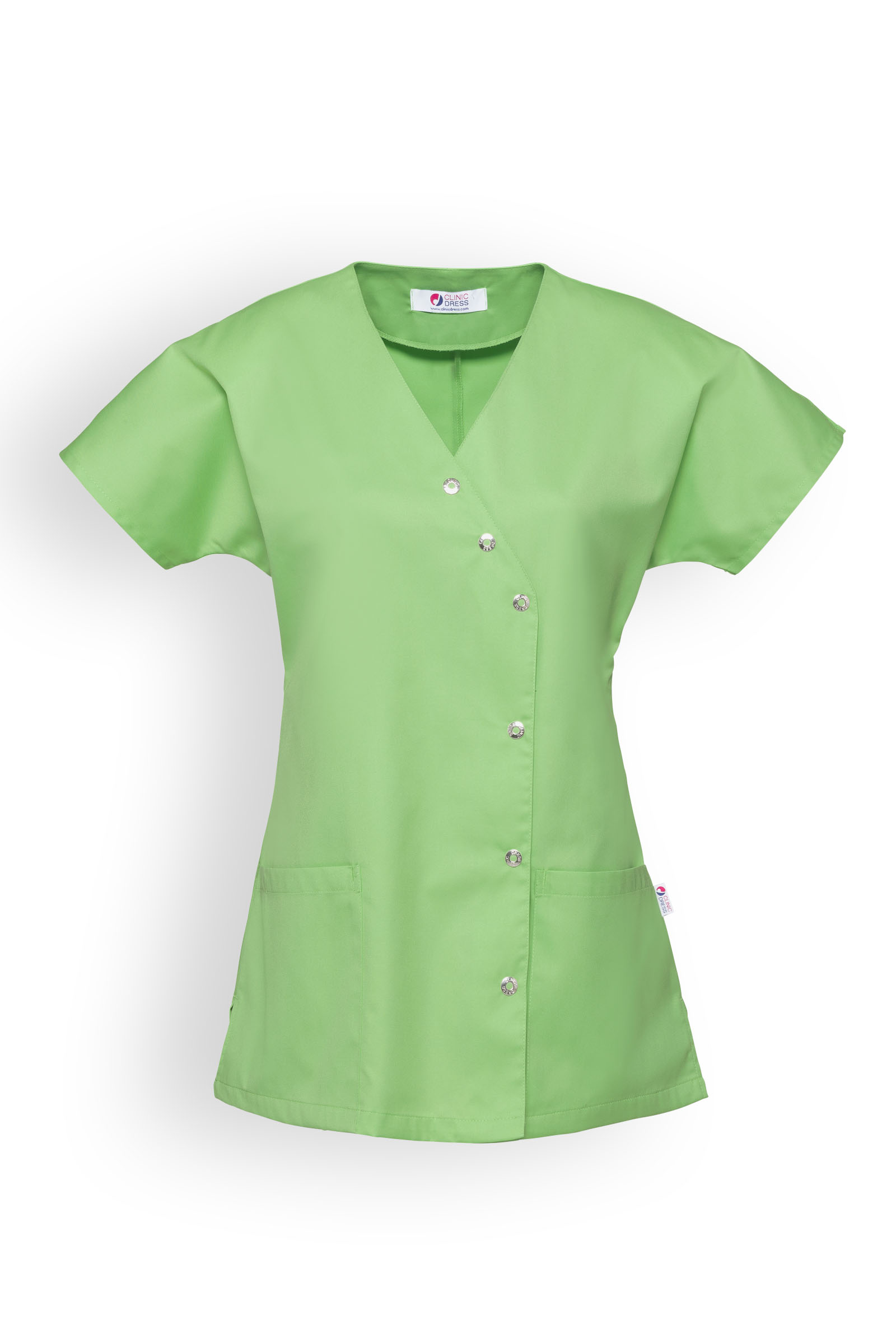 Työtakki, kietaisumalli, omenanvihreä - Image 2