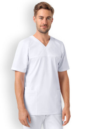 Työtakki, valkoinen, unisex, stretch