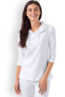 Naisten paita, valkoinen, hupulla