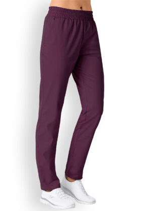 Unisex työhousut, luumu, vyötrönauhalla