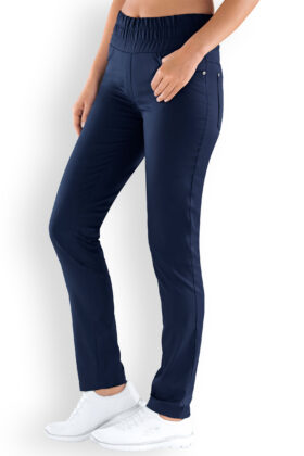 Naisten leggingsit, tummansiniset, vyötärönauhalla