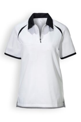 Unisex työtakki, valkoinen-musta