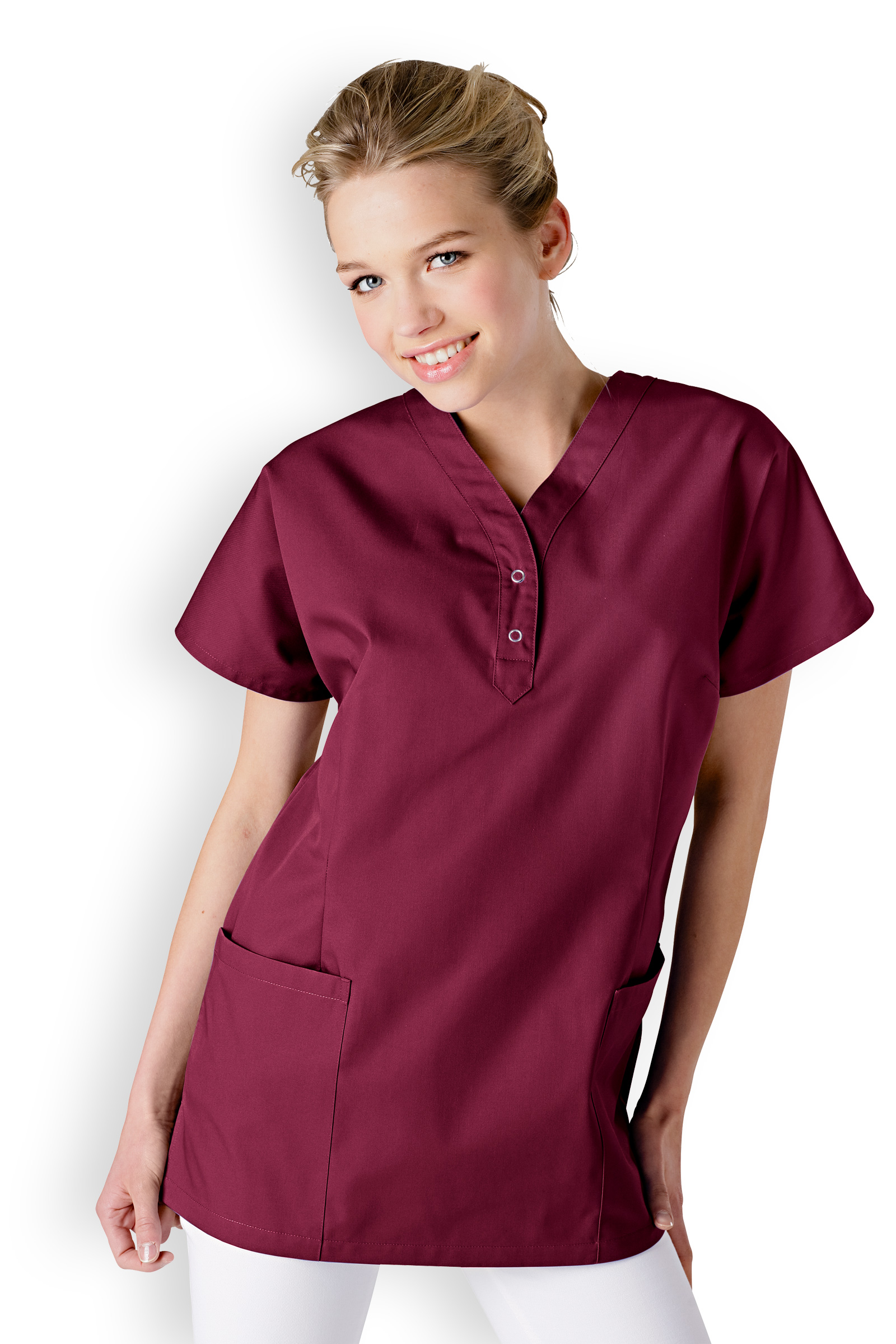 Naisten työtakki, bordoo punainen - Image 12