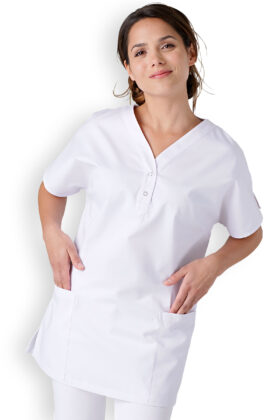 Naisten työtakki, valkoinen